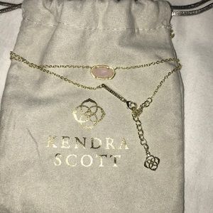 Kendra Scott Elise Pendant Necklace in Rose Quartz